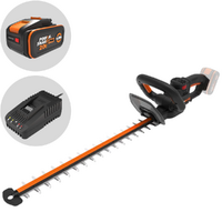 Worx Nitro WG263E - Tagliasiepi a batteria 20V/4Ah - Lama da 57 cm