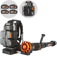 Worx Nitro WG572E - Soffiatore a zaino a batteria - 4 batterie da 20V 4Ah - Scegli tra più configurazioni