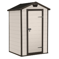 Keter Manor beige - Casetta porta attrezzi da giardino - 129x103x196 cm