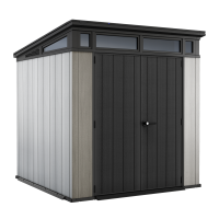 Keter Artisan grigio - Casetta da giardino - Con porta doppia anta - 214x218x226 cm