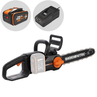 Worx Nitro WG350E - Elettrosega a batteria 20V 4Ah - Lama da 30 cm