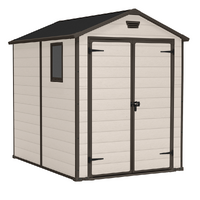 Keter Manor beige - Casetta da giardino - Con finestra laterale - 185x236x227 cm