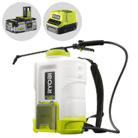 Ryobi RY18BPSB-0 - Pompa irroratrice zainata a batteria 15L - Batteria e caricabatteria