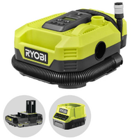 Ryobi RMI18-0 - Compressore a batteria portatile - 18V - 2Ah - Scegli tra più configurazioni