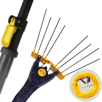 Lisam Avatar - Abbacchiatore elettrico 230/330 cm a batteria tipo auto con cavo in dotazione - Asta Telescopica carbonio e alluminio - Scegli tra più configurazioni