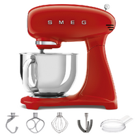 Smeg Full Color Rosso SMF03RDEU - Impastatrice Planetaria - Vasca in Inox da 4,8 litri