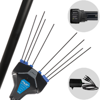 VESCO GALAXY XR14F.1 - Abbacchiatore elettrico 250 cm con batteria a litio 14.4V 6Ah - Asta fissa in alluminio
