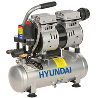 Hyundai 4J-750-6L - Compressore aria elettrico silenziato  - motore 1 HP