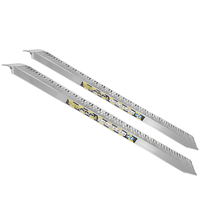 RA70X25NB - Coppia rampe di carico fisse 2.5 mt in alluminio senza bordi - Portata 17 quintali