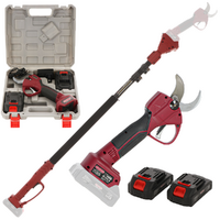 Archman FE07-40A - Forbice a batteria da potatura+asta telescopica 180-240 cm - 2x 21V 2Ah - Diametro di taglio 40mm