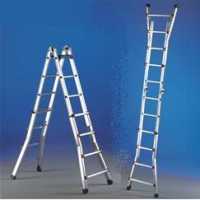 Svelt Scalissima GR SSCAL010, 2x10 gradini, 5.14 m - Scala in alluminio telescopica - Altezza stimata operativa 6.14 m