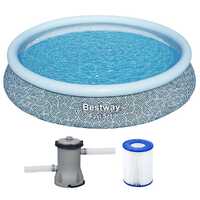 Bestway Fast Set 57313 - Ø457x84 cm - Piscina gonfiabile + Pompa filtro 29 W