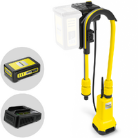 Karcher BP 2.000-18 Barrel - Pompa sommersa a batteria per acque chiare - Batteria e caricabatteria