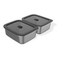 Set 2 contenitori per alimenti Weber Works