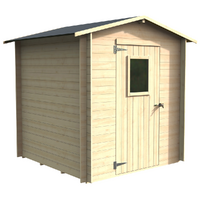 Alce Regis 198x198 - Casetta da giardino in legno - Con finestra frontale - 198x198x216 cm