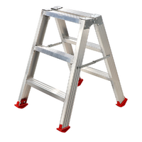 Scala in alluminio doppia 1031, 2x3 gradini, 0.72 m - Altezza stimata operativa 1.72 m