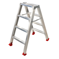 Scala in alluminio doppia 1031, 2x4 gradini, 0.96 m - Altezza stimata operativa 1.96 m