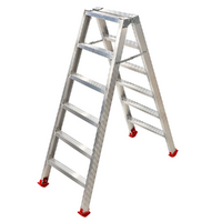 Scala in alluminio doppia 1031, 2x6 gradini, 1.41 m - Altezza stimata operativa 2.41 m
