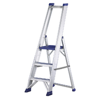 Svelt Regina SREGI105, 3 gradini, 1.45 m - Scalandrino in alluminio con cavalletto - Altezza stimata operativa 2.74 m