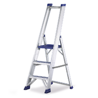 Svelt Regina SREGI105, 3 gradini, 1.45 m - Scalandrino in alluminio con cavalletto - Altezza stimata operativa 2.74 m