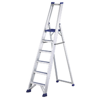 Svelt Regina SREGI120, 6 gradini, 2.20 m - Scalandrino in alluminio con cavalletto - Altezza stimata operativa 3.43 m
