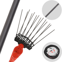 Aima Furia 2.0 Plus - Abbacchiatore elettrico 210/310 cm a batteria tipo auto con cavo in dotaizone - Asta fissa + con prolunga