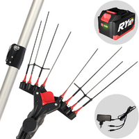Castellari Vertigo L 18V - Abbacchiatore elettrico a batteria 18V 7.8Ah - Asta telescopica in alluminio 240/330 cm
