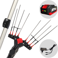 Castellari Vertigo C 18V - Abbacchiatore elettrico a batteria 18V 5.2Ah - Asta telescopica 190/240 cm