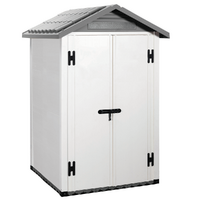 Garofalo Urban 120 - Casetta da giardino - Con porta a doppia anta - 122.5x122.5x214 cm