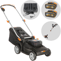 Worx Nitro WG745E - Tagliaerba a batteria - 2x20V/4Ah - Taglio 41cm - Scegli tra più configurazioni
