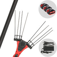 Aima Giulia Cordless - Abbacchiatore elettrico 250 cm a batteria al litio 3x 21V 5.2Ah - Asta fissa in carbonio - Scegli tra più configurazioni