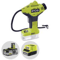 Ryobi R18PI-0 - Compressore a batteria portatile - Batteria e caricabatteria