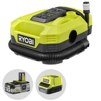 Ryobi RMI18-0 - Compressore a batteria portatile - Batteria e caricabatteria
