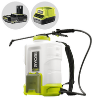 Ryobi RY18BPSB-0 - Pompa irroratrice zainata a batteria - Serbatoio 15L - 18V - 2Ah - Scegli tra più configurazioni