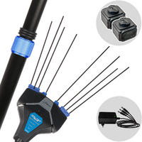 VESCO GALAXY XR21T.1 CARBON - Abbacchiatore elettrico 210/320 cm con batteria a litio 2x 21.6V 4.5Ah - Asta telescopica in carbonio - Scegli tra più configurazioni