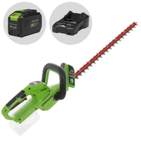 Greenworks G24HT56 - Tagliasiepi a batteria litio 24V/8Ah - Lama da 56 cm - Scegli tra più configurazioni