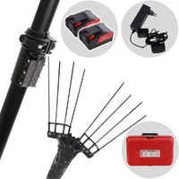 Zanon Karbonium X PRO AL-300 - Abbacchiatore elettrico con batterie 2x 18V 10Ah - Asta telescopica 220/350 cm