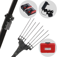 Zanon Murcielago X Lazer AL-300 - Abbacchiatore elettrico 220/350 cm a batterie al litio 2x 18V 10Ah - Asta telescopica in alluminio