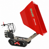 Benassi M403DHO - Motocarriola cingolata - Cassone dumper idraulico con scarico alto - Portata 400Kg