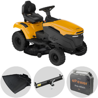 Stiga Tornado 398e - Kit Trattorino tagliaerba con 1 modulo batteria ePower Pro da 56V/40Ah - Scarico laterale e mulching - Scegli tra più configurazioni