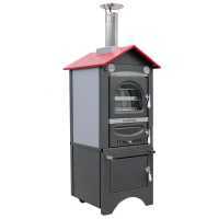 Forno a legna da esterno Nuovo Minimus 50 EXT in acciaio - Ventilato