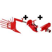 Assolcatore AS1-5 con ali scavapatate e attacco a rapido registrabile con barra portattrezzi - Per motocoltivatori da 6-10HP