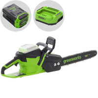 Greenworks CS40O6 - Motosega a batteria 60V 4Ah - Lama da 40cm