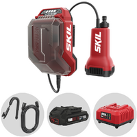 Skil 0781 CA - Pompa sommersa per acque chiare 20V - Batteria e caricabatteria