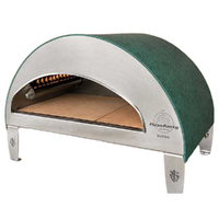 Pizza Party Emozione Acquamarina - Forno a gas per pizza da esterno - Camera di cottura 40x70 cm - Piano cottura in refrattario