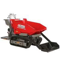 GeoTech Pro GeoPorter 650 DHS Hydro - Motocarriola cingolata cassone dumper 650Kg con paletta - Cambio idrostatico