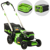Greenworks GD60LM46SP - Tagliaerba semovente a batteria 60V 2Ah - Taglio 46cm