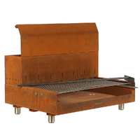 Folpo - Barbecue a legna e carbone in Corten