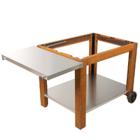 Carrello per barbecue Folpo in Corten