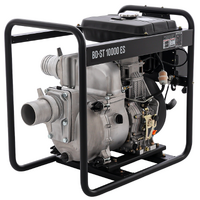 BlackStone BD-ST 10000ES - Motopompa diesel per acque nere sporche - Raccordi 100 mm